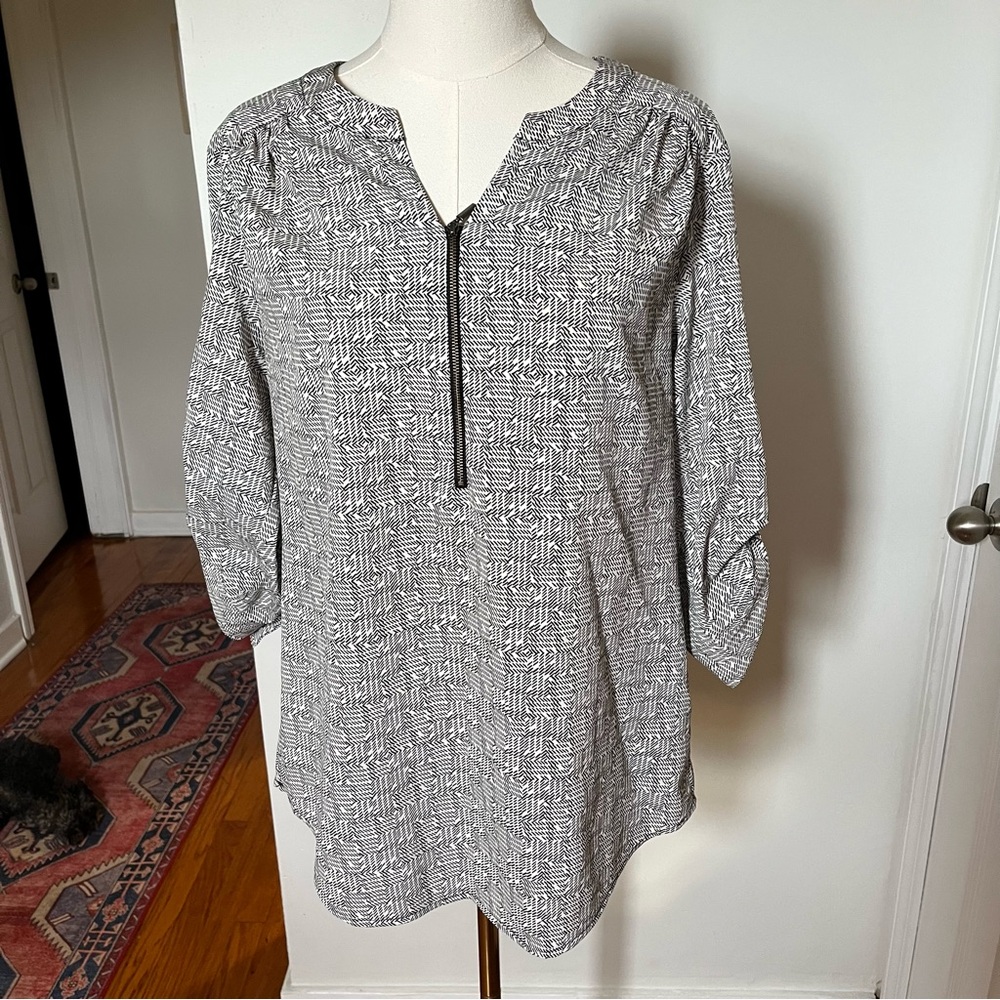 christopher & banks work blouse size m